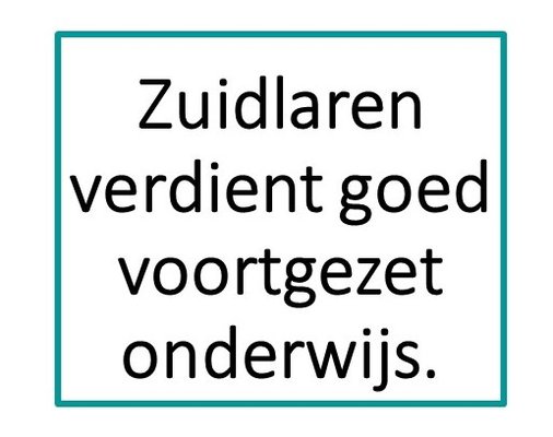 Zuidlaren verdient goed voortgezet onderwijs fb