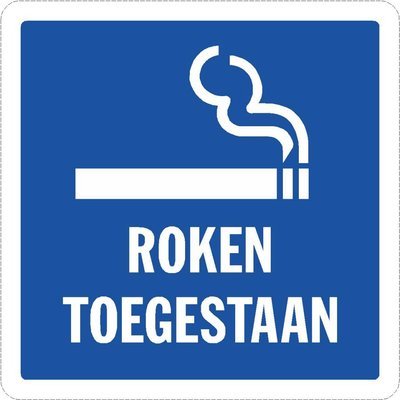 Roken toegestaan