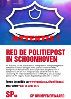 Flyer politiepost klein