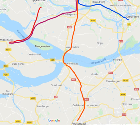 Metrotekening hoeksche waard