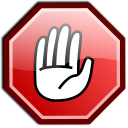 128px shiny stop hand.svg