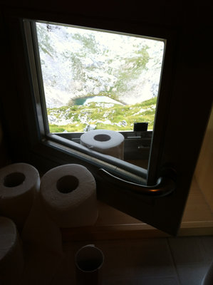 Toilet in mountainhut