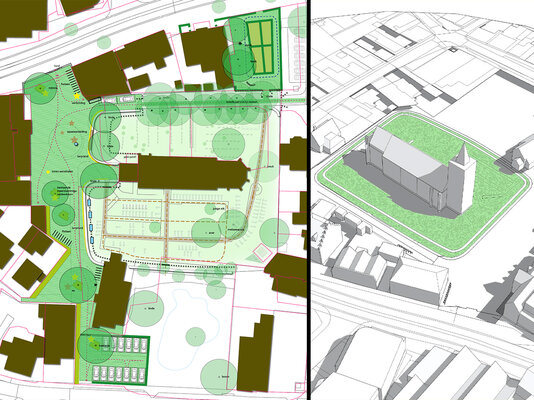 Kerkplein plan