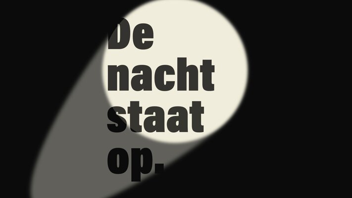 Campagne de nacht staat op