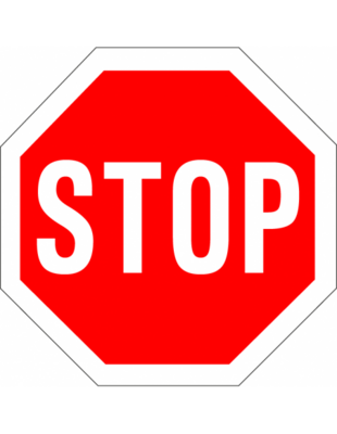 Stop sticker b7