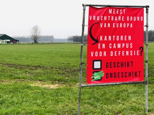 Foto spandoek petitie