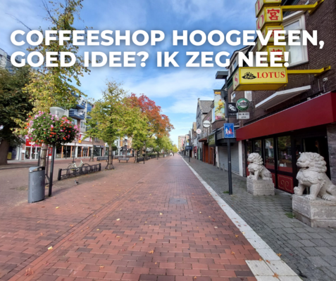 Aangepaste banner coffeeshops hoogeveen