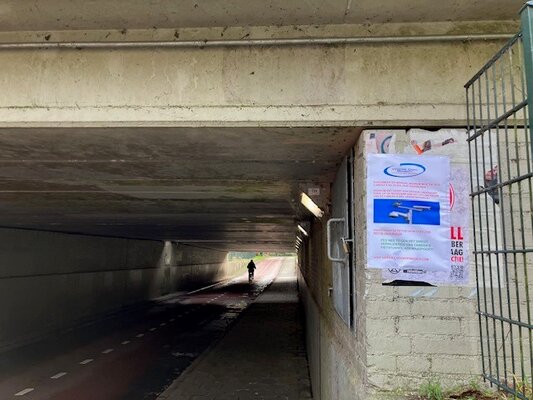 Petitie fietstunnel a59