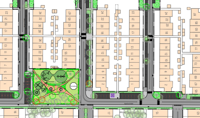 Apollovlinder parkeersituatie