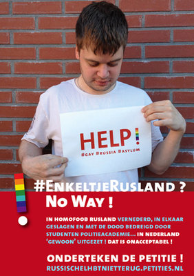 Opzet flyer enkeltje rusland no way  on.pe. 