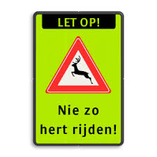 Nie zo hert rijden