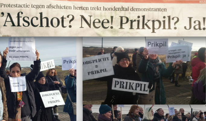 Protest voor prikpil