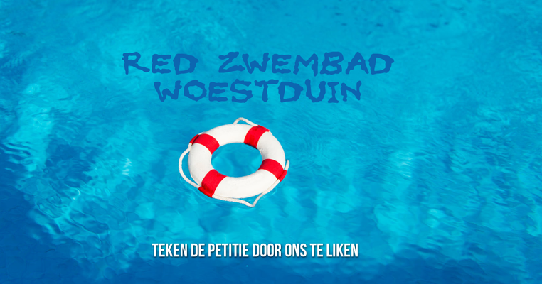 Red zwembad woestduin