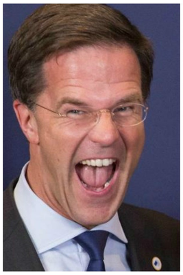 Rutte lacht lachend lachuh 111