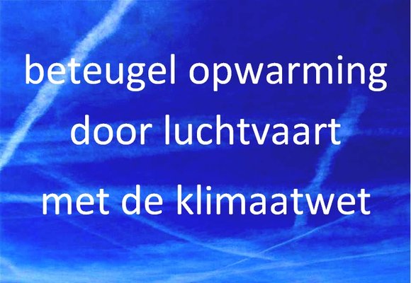 Petitie klimaatwet luchtvaart